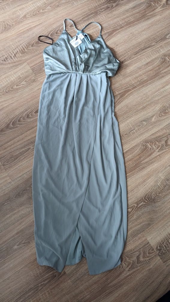 Piękna sukienka maxi rozmiar 44 miętowa nowa z metką