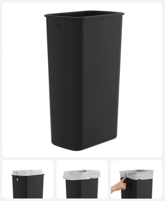 SONGMICS Kosz na śmieci kuchenny 2 x 20 l, srebrne LTB40NL
