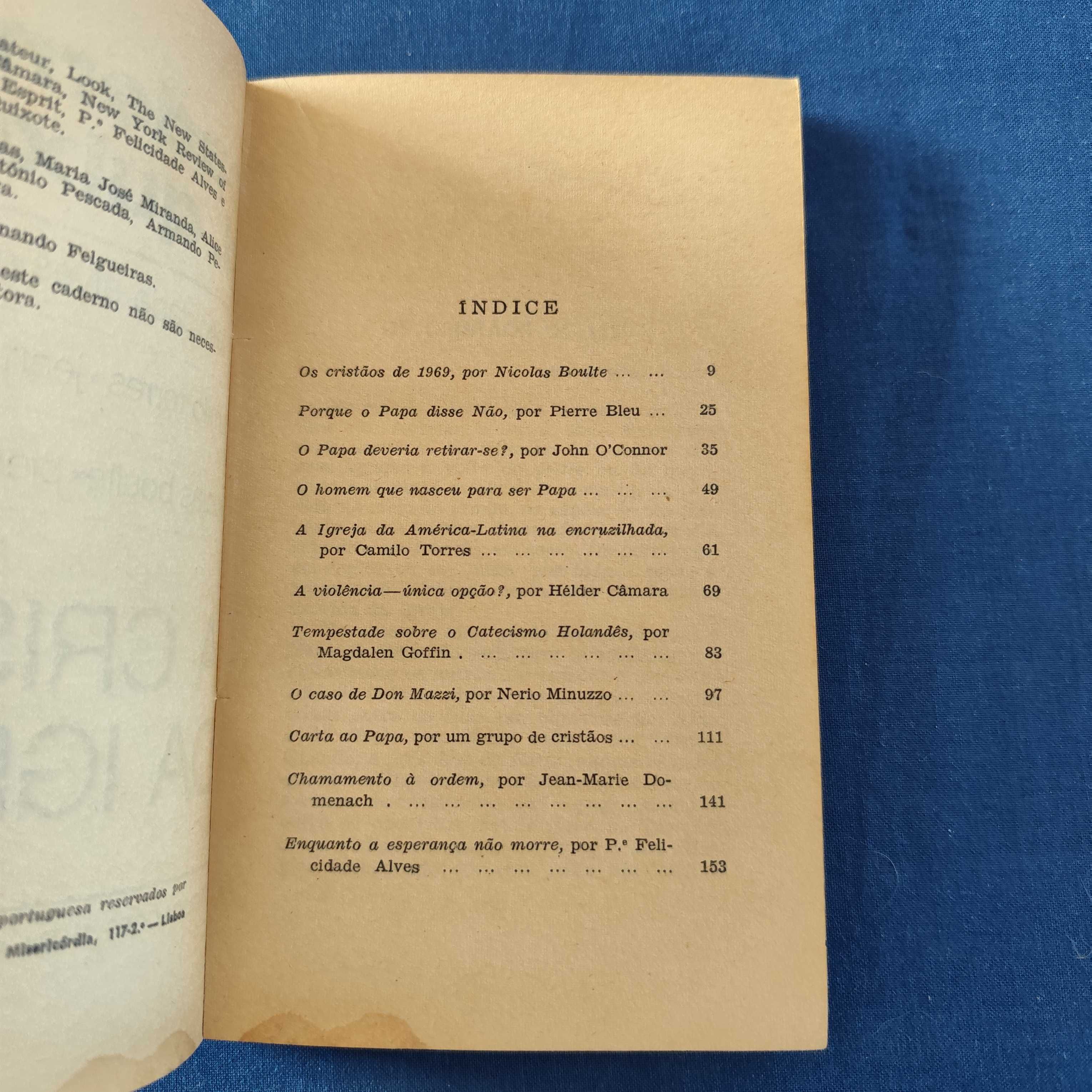 Cadernos D. Quixote 13 - A Crise da Igreja (Pe. Felicidade Alves, etc)