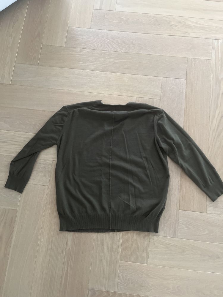 Sweter z cienkiej dzuaniny w serek/MANGO/rozmiar M