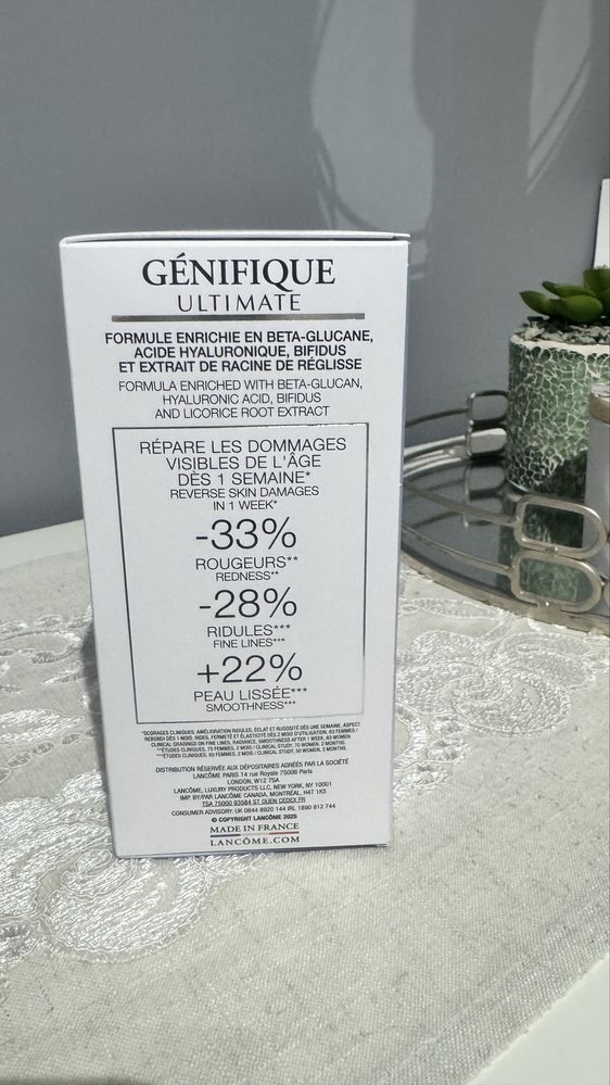 Duży zestaw Lamcome serum 50 ml i kremy do twarzy nowe