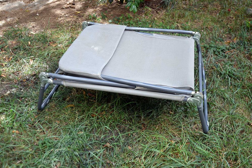 Espreguiçadeira Dobrável Cinzenta Leve