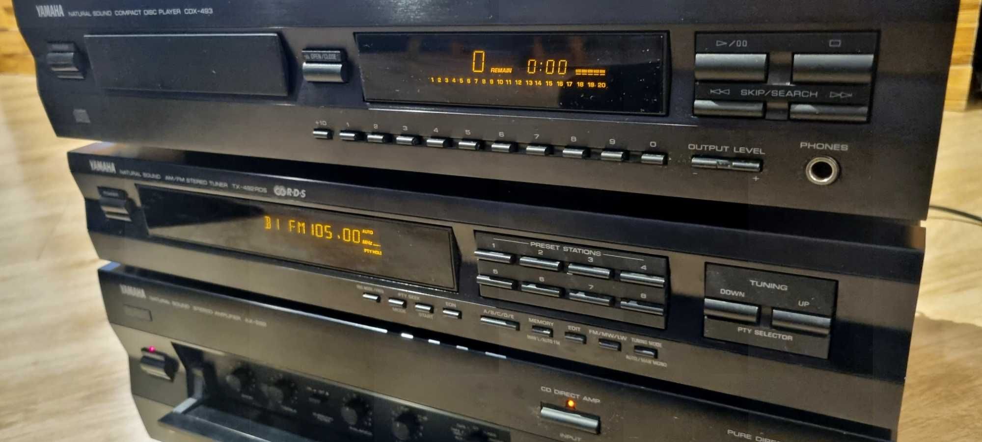 Zestaw yamaha AX-592 CDX-493 TX-492