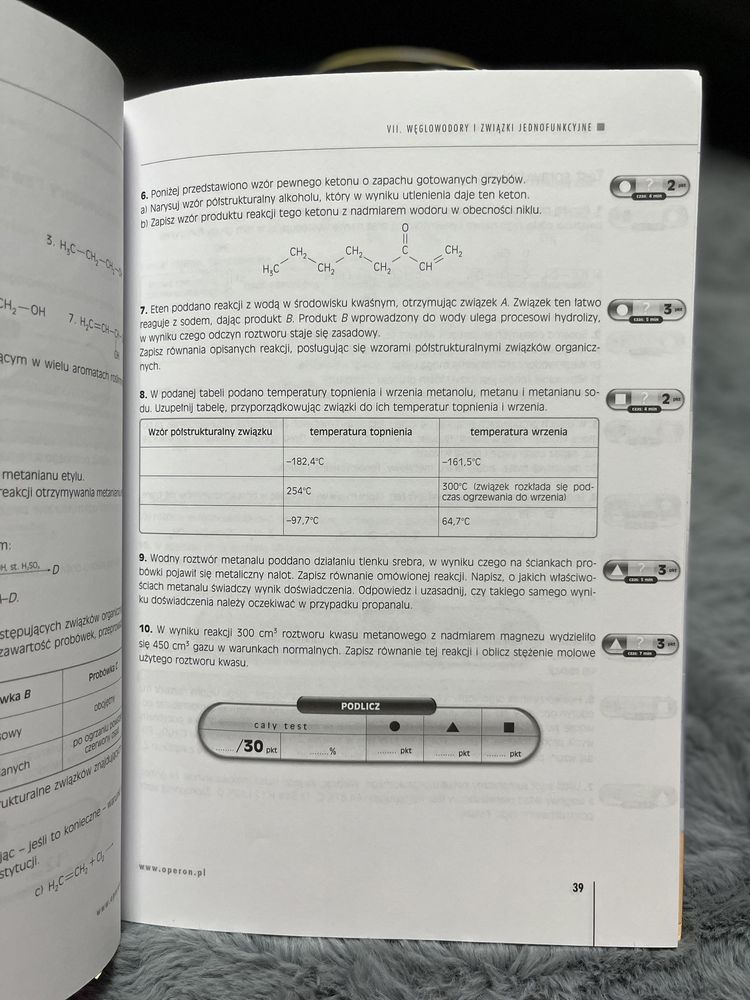 Zbiór zadań i testów z chemii