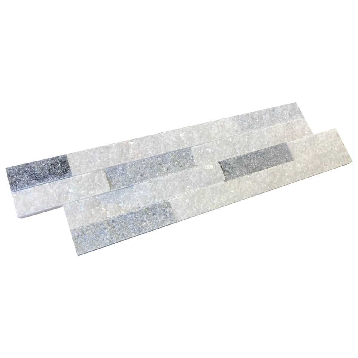 Panel ścienny Marmur Stackstone Cloudy Grey 10x36x0,8-1,3 cm