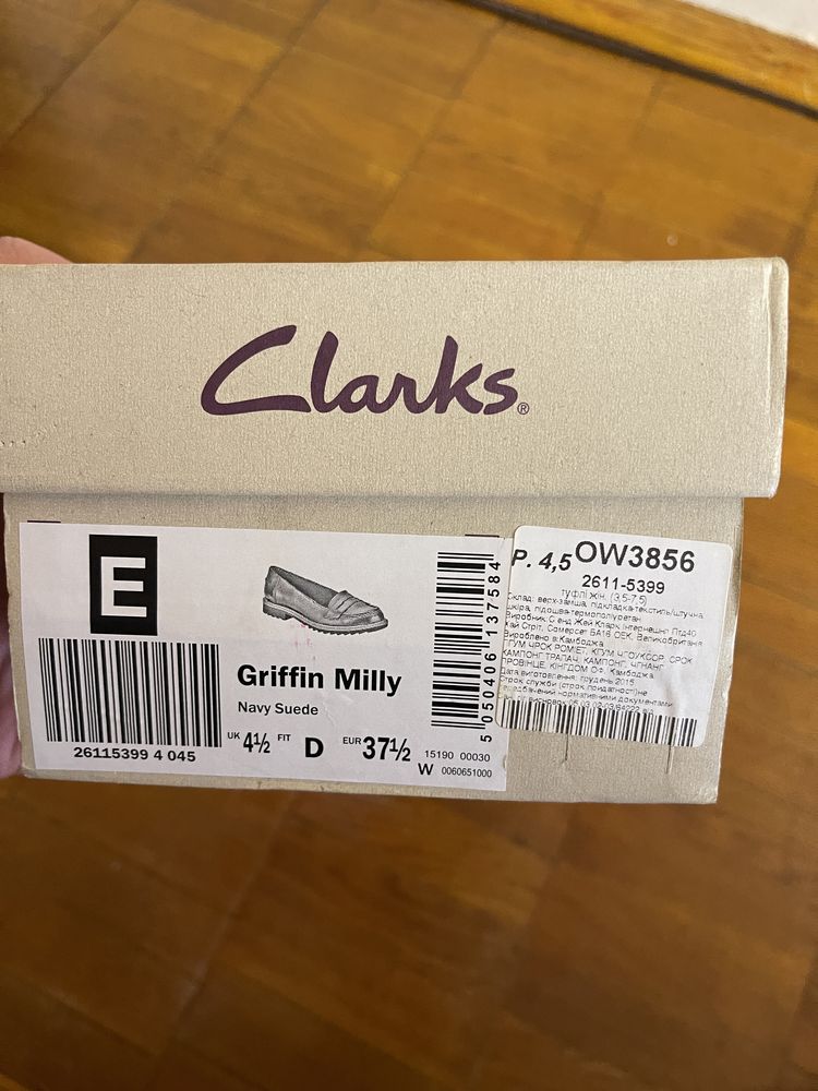 черевики Clarks, розмір 37,5