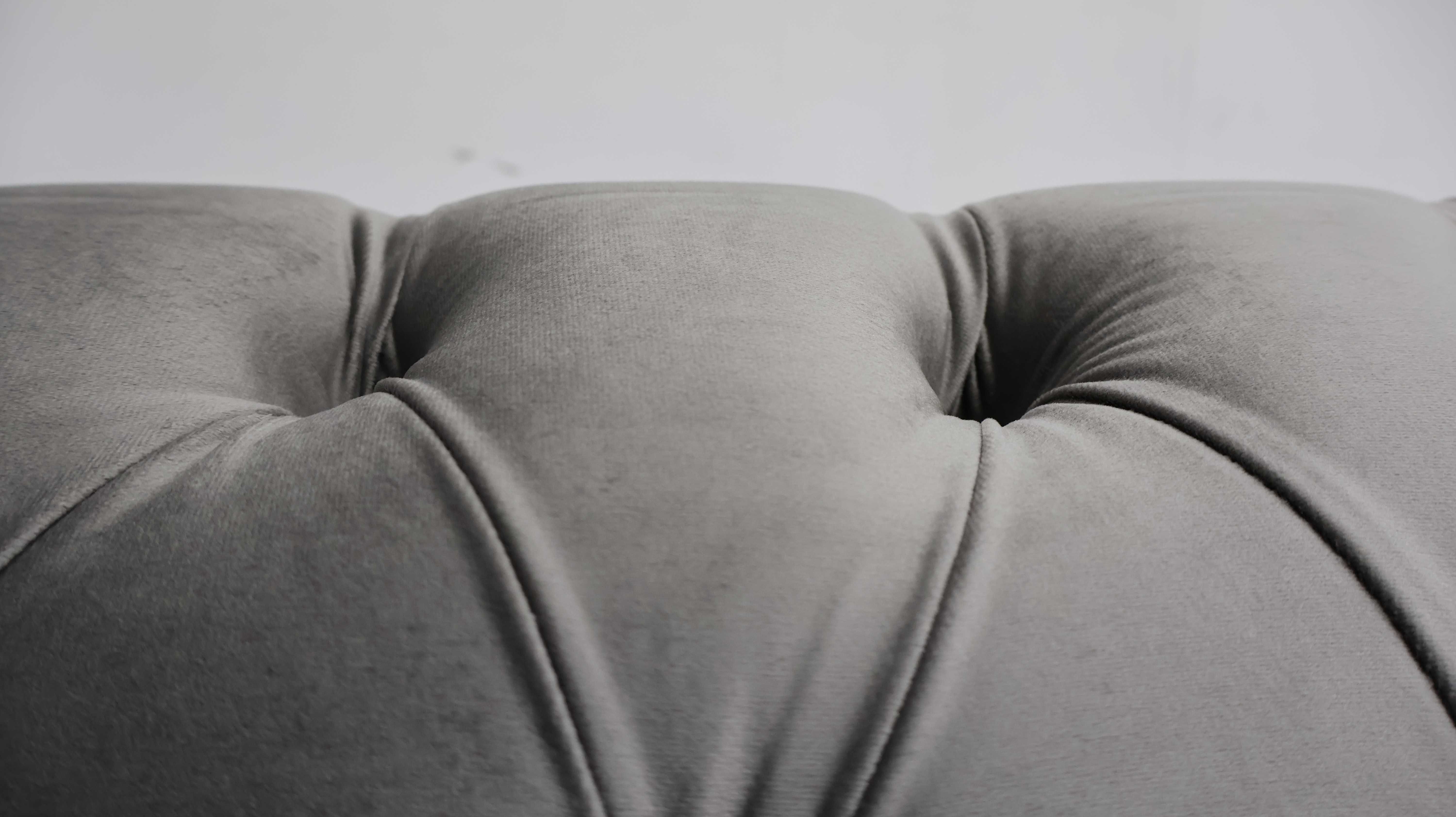TBB DESIGN WIELKA SOFA 2+2 kanapa taupe welur złote nogi zestaw komple