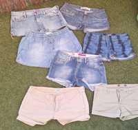 Krótkie spodenki, szorty jeans 7 par r S 36