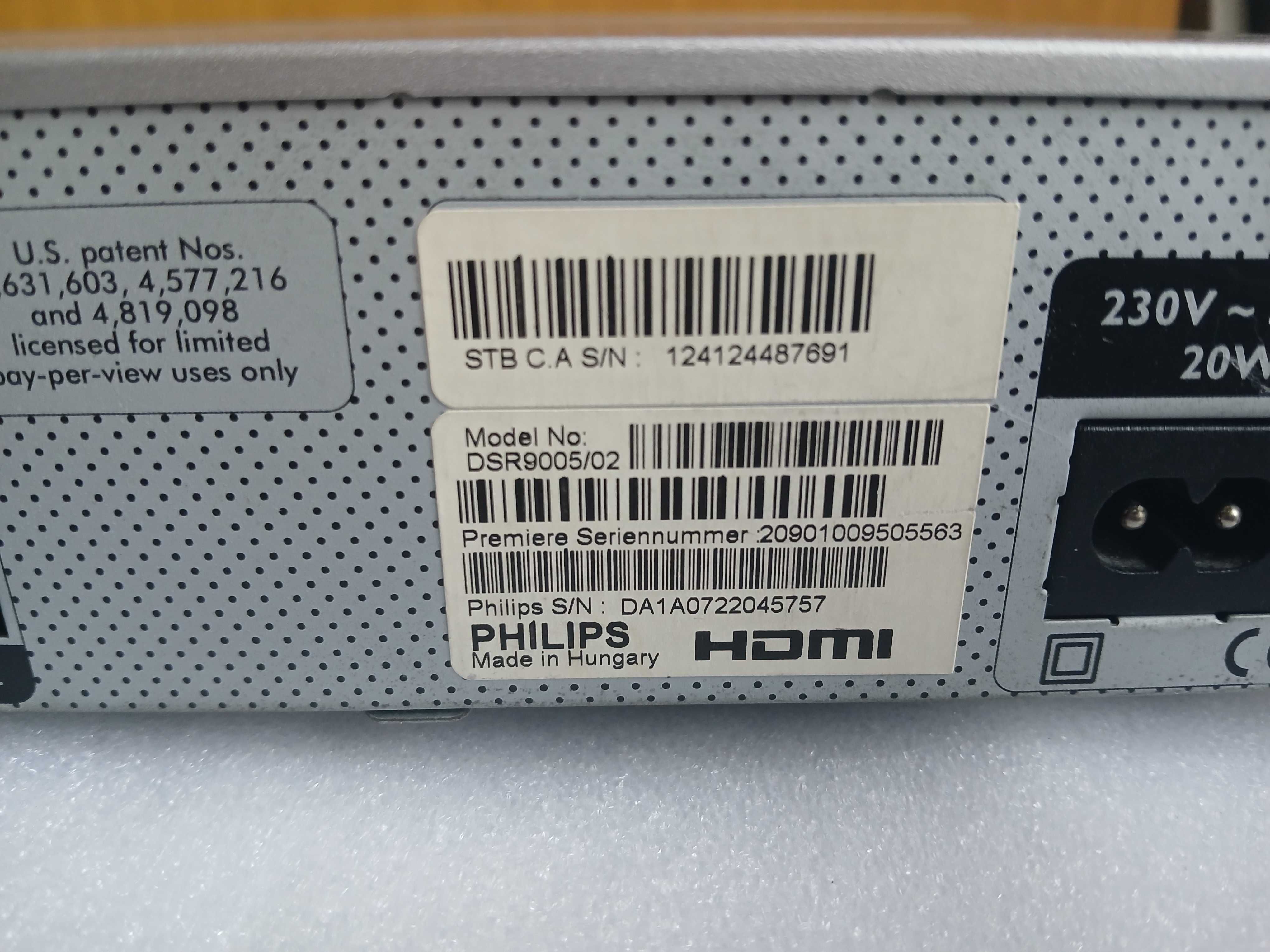 Dekoder Satelitarny PHILIPS DSR 9005/02