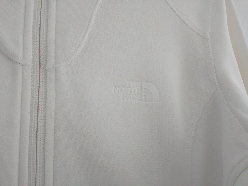 The North Face lekka bluza polarowa sportowa na zamek biała M damska