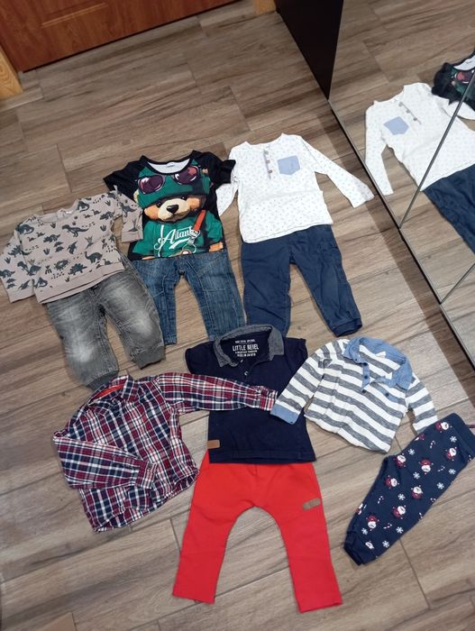 Zestaw komplet ubranek dla chłopca 86 92