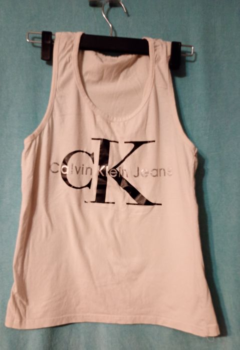 Koszulka biała szersze ramiączka