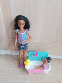 Barbie skipper opiekunka z wanienką