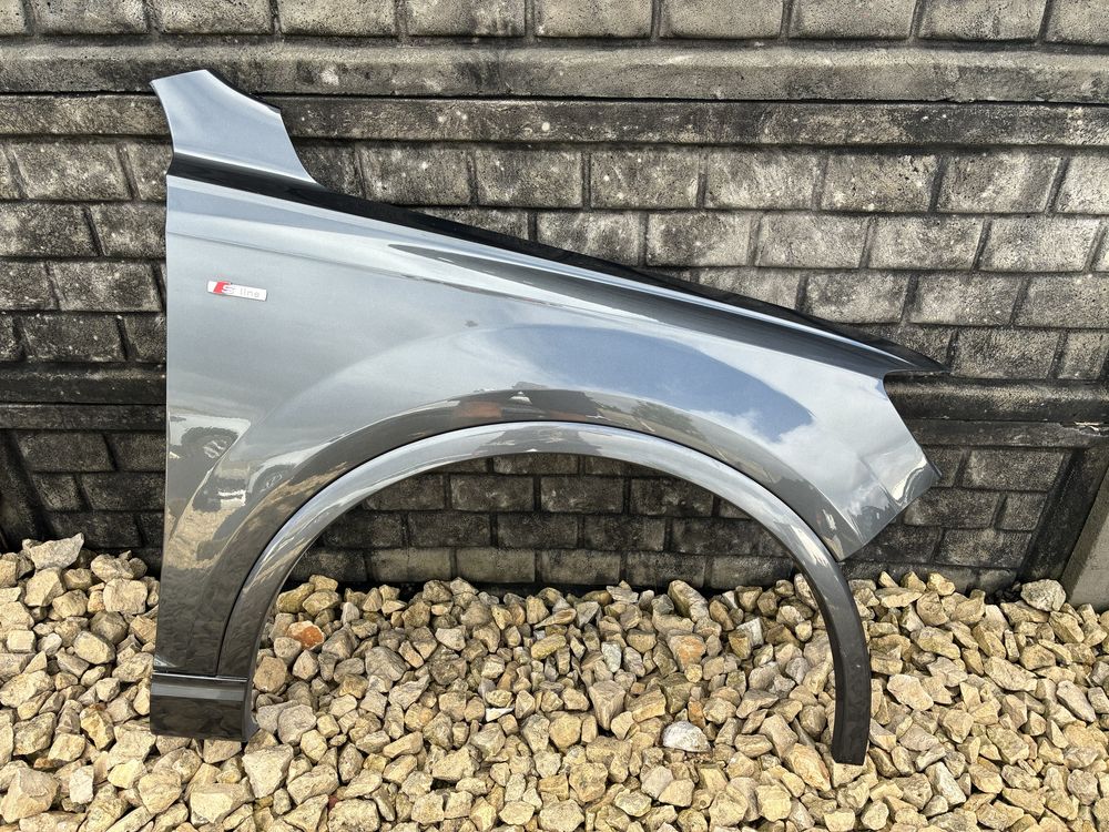 Blotnik przedni prawy aluminium LZ7S ORYGINAL AUDI Q7 SQ7 4M 4M0 15-25