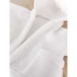 Śnieżnobiały polar unisex na chrzest, r. 68 + gratis!