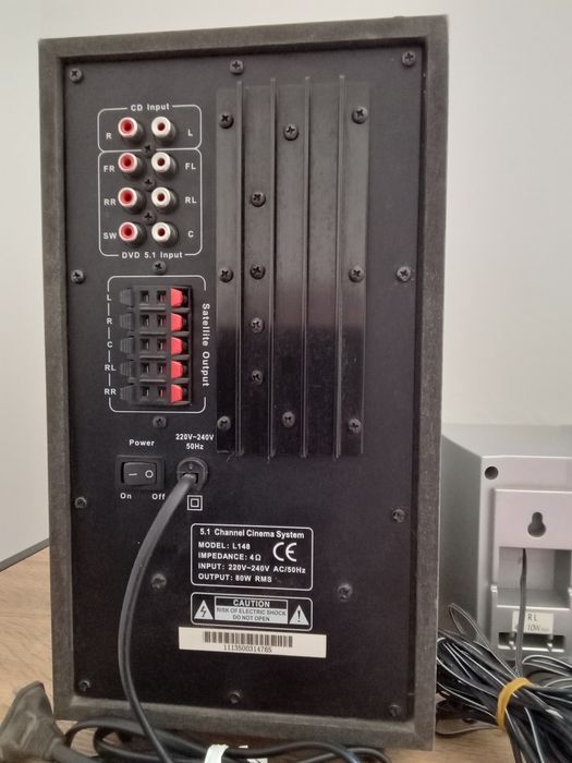 Home cinema+leitor de DVD Airis