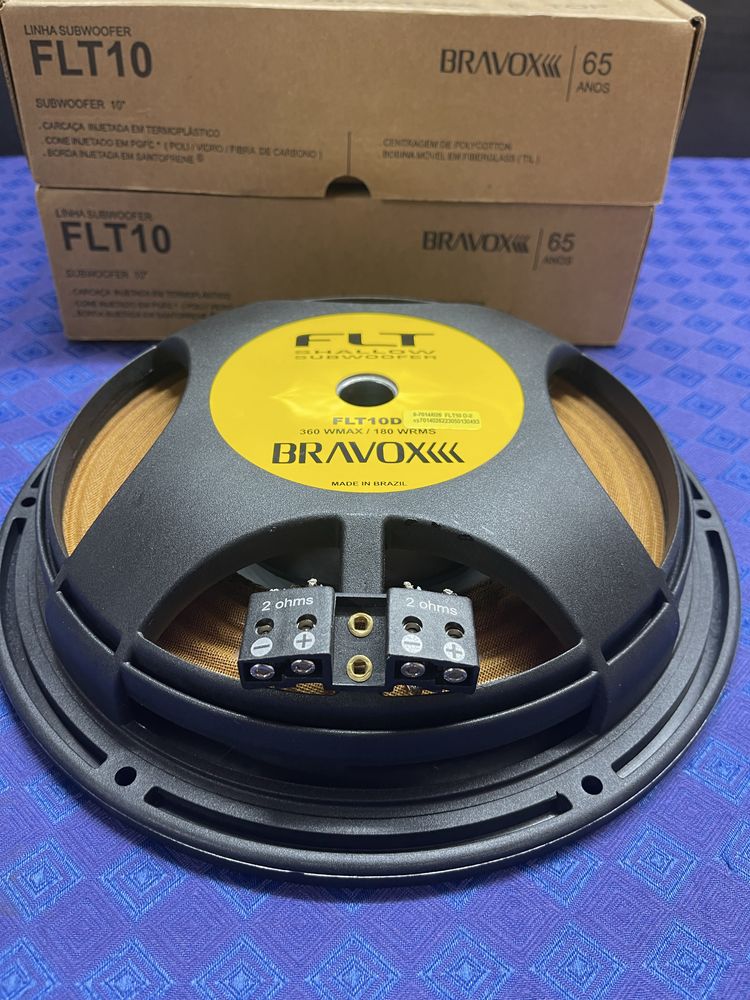 Subwoofer bravox FLT 10” 2+2