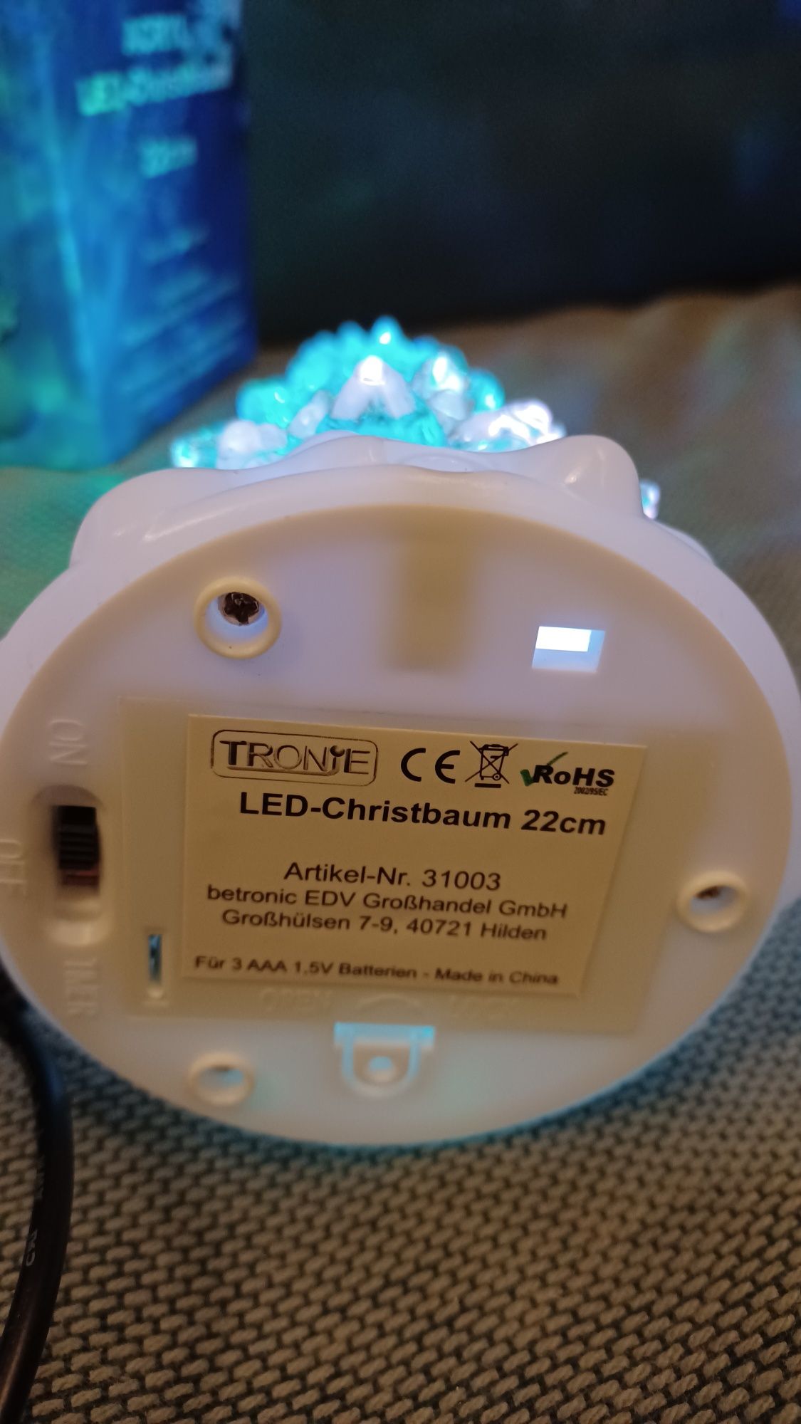 Tronje Choinka LED 22cm Choinka z timerem USB Choinka podświetlana