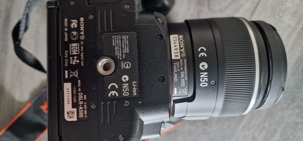 Aparat lustrzanka SONY a580 z obiektywem