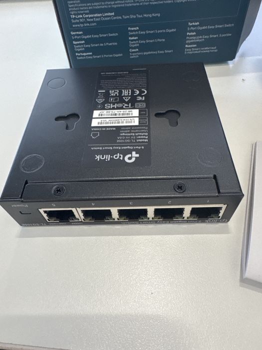 Tp link 5 port gigabit easy smart switch tl sg105 e