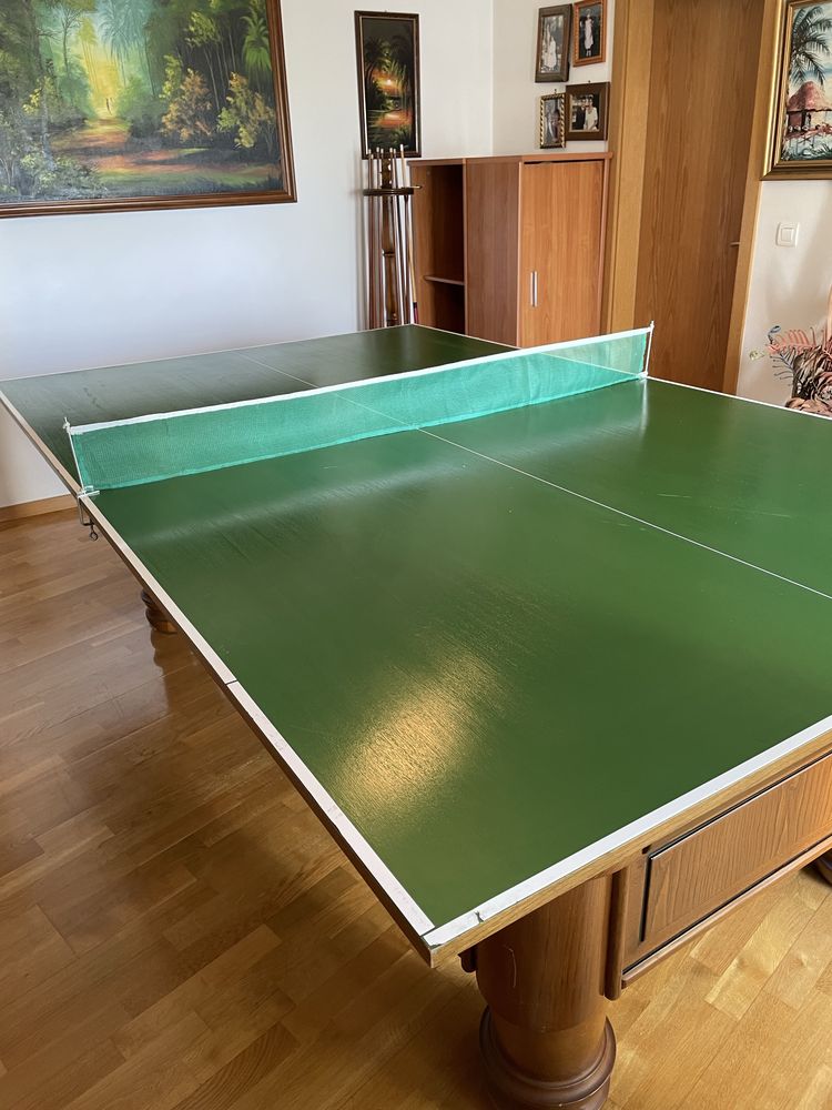 Mesa de bilhar snooker ping pong com tampo