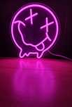 Lampa LED neon uśmiech 28x32cm
