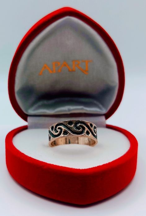 Srebrny Pierścionek Obrączka Srebro 925 Vintage