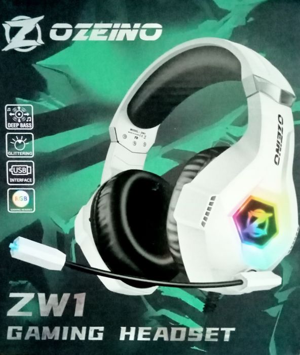 Słuchawki gamingowe Ozeino ZW1 Gaming Headset,dzięk przestrzenny,nowe