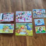 5 zestawów puzzli: Minnie Mouse, Kubuś Puchatek, Psi Patrol, Gabi