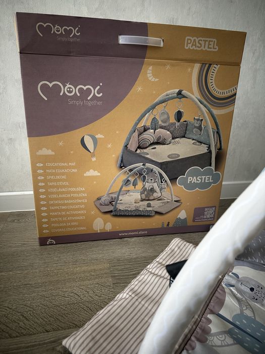Дитячий розвиваючий килимок momi Pastel 2в1