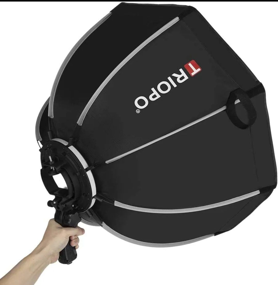 Octabox Softbox Triopo Ks90 Com Suporte Flash Speedlight SELADO