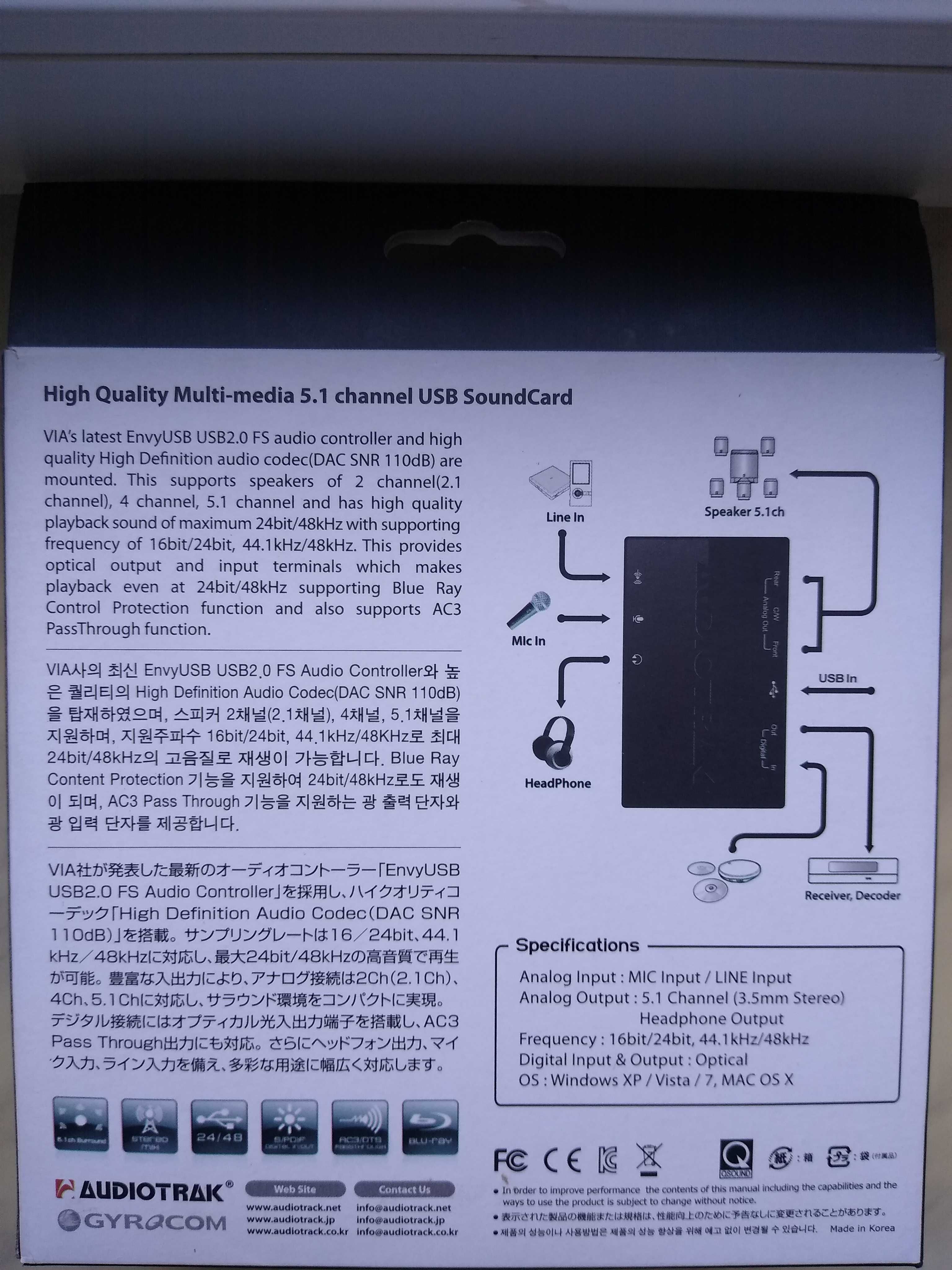 Karta dźwiękowa zewnętrzna Audiotrak Maya U5 USB DAC