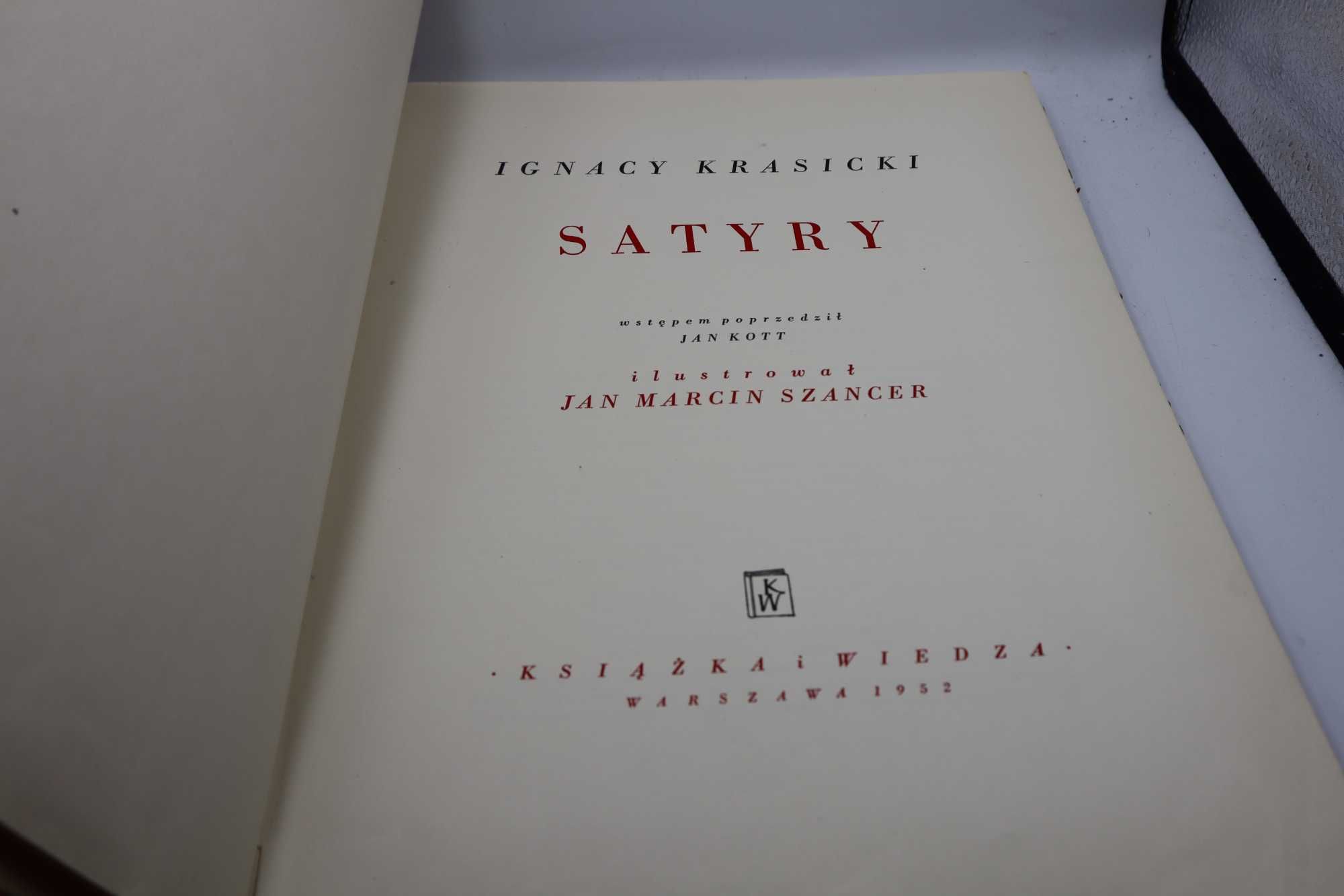 Ignacy Krasicki - Satyry J. M. Szance 1952 r LK