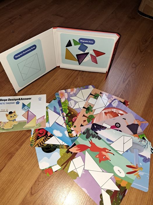Мозаїка з магнітними детальками. Танграм, монтесорі. Розвивашка