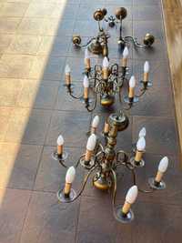 Lampa, żyrandol -  Komplet (2 lampy + 2 kinkiety)