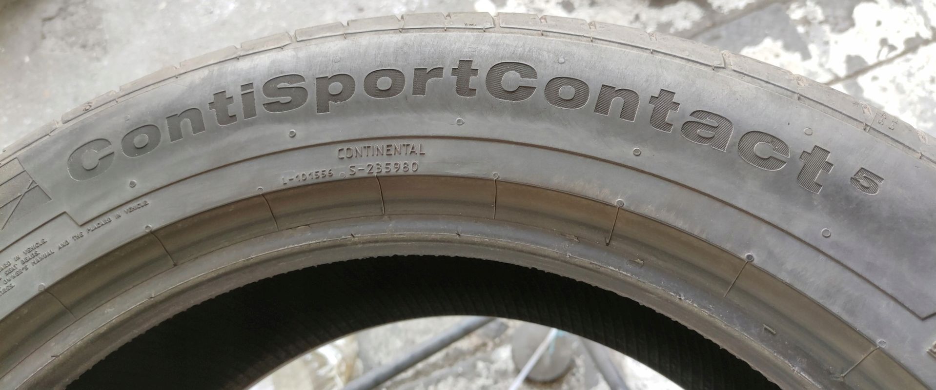 1x 235/55r19 Continental ContiSportContact 5 Suv 101v