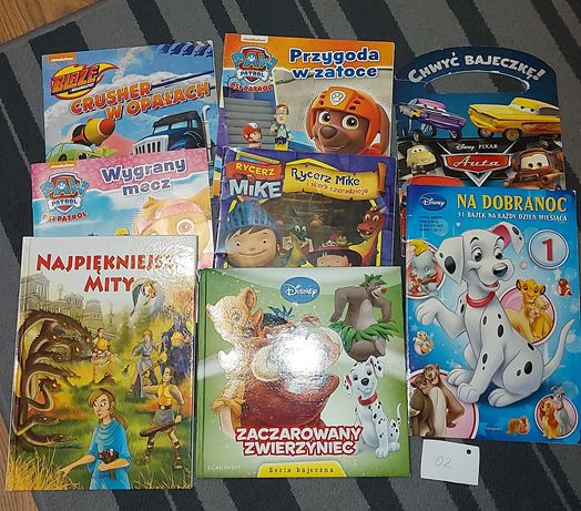 Książki zestaw - Disney, Psi Patrol i inne