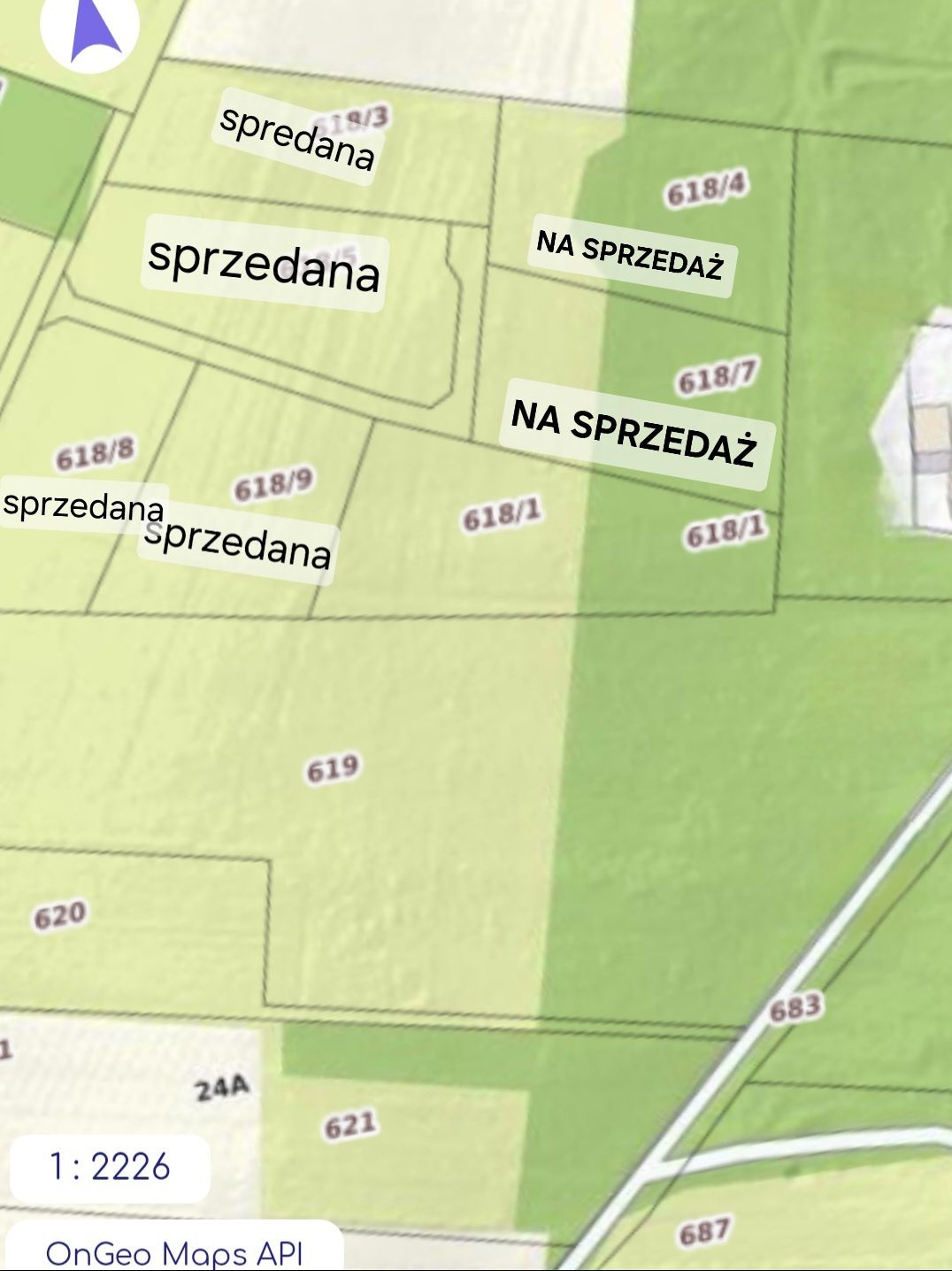 Działki rolne z warunkami zabudowy