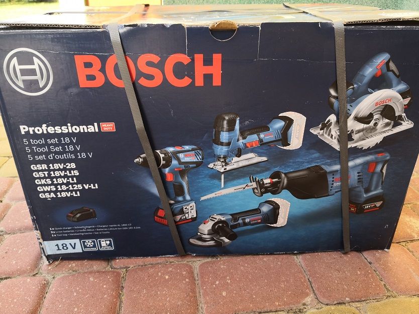 Bosch zestaw narzędzi 18V