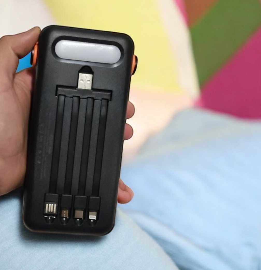 Павербанк на 50000 mah павер з зарядкою від сонця і кабелем