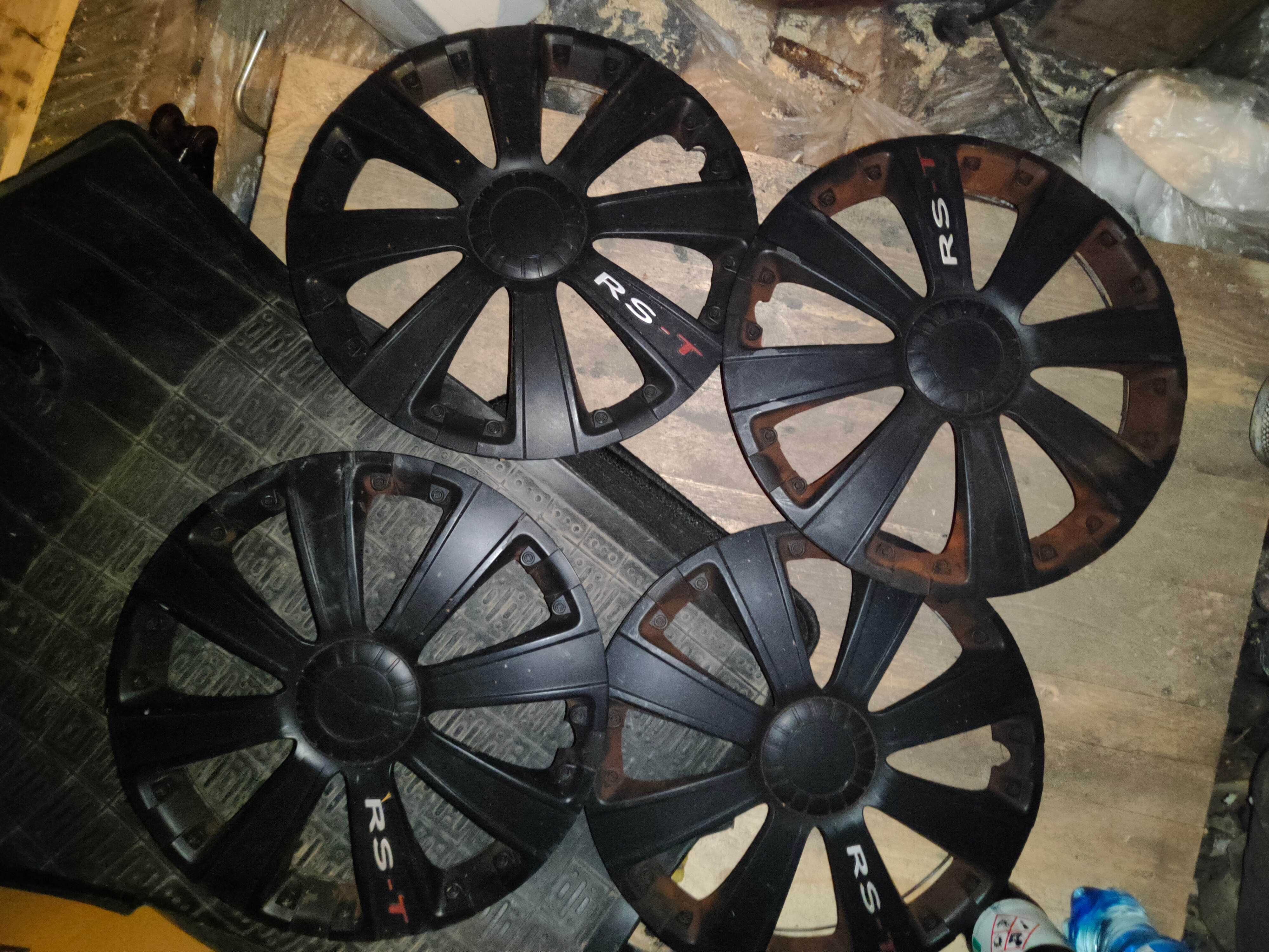 Felgi stalowe z Oponami 13" 4x100 + Lewarek, Klucz, Kołpaki