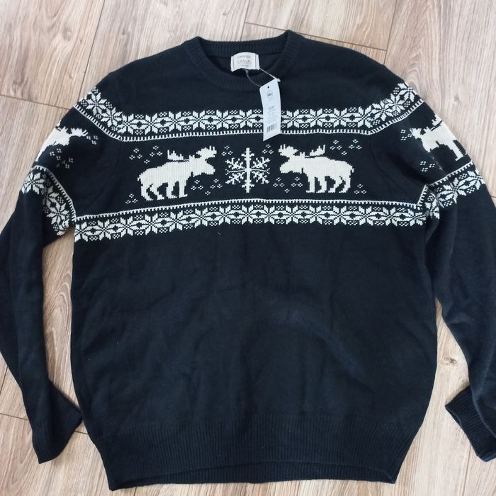 George- nowy męski sweter  świąteczny-L