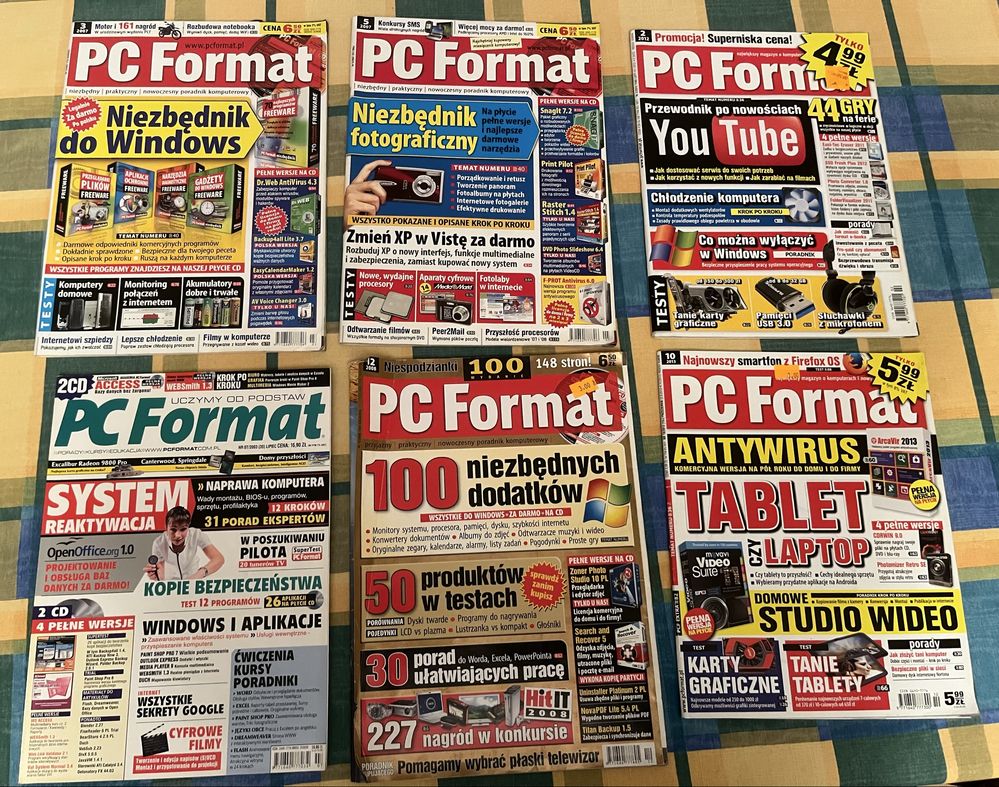 PC Format 6-ć egzemplarzy gazety (4 z CD)