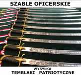 Szable OFICERSKIE do szpaleru ślubnego wraz z TEMBLAKI biało-czerwone