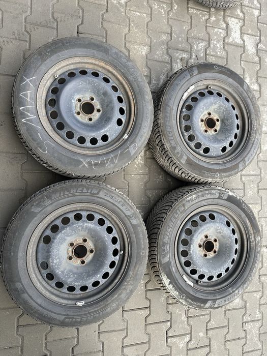 Stalówki z oponami zimowe 235/55 r17 michelin pilot alpin 5