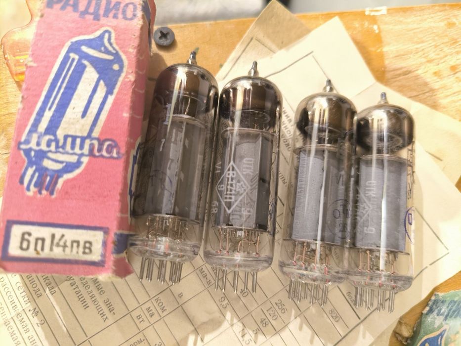 Радіолампи з підбором 6П14П-В ,К,ЕВ EL84