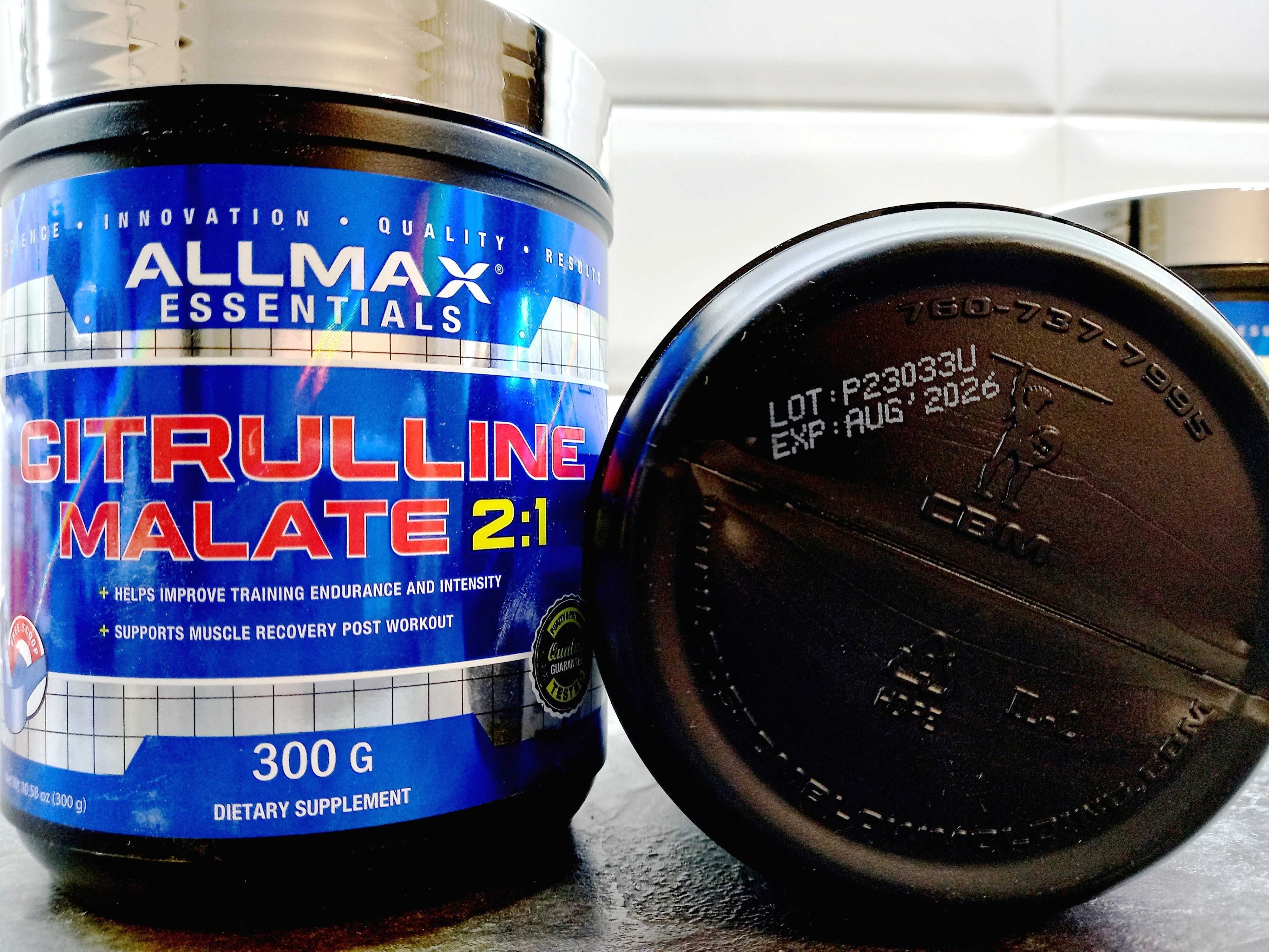 Allmax, Citrulline + Malate 2:1 (300г), цитруллин малат, цитрулін