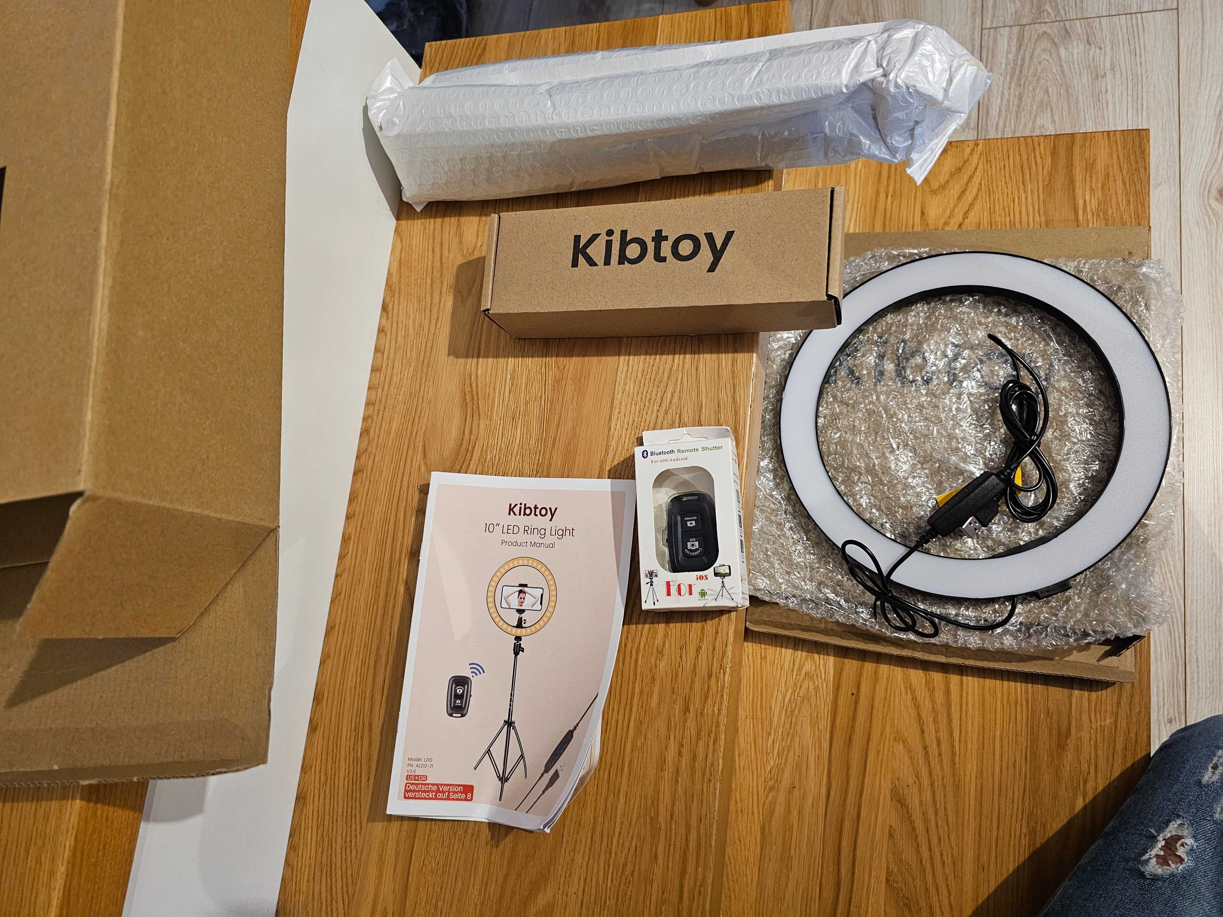 Lampa ze statywem z mocowaniem na telefon do nagrywania filmów na YT