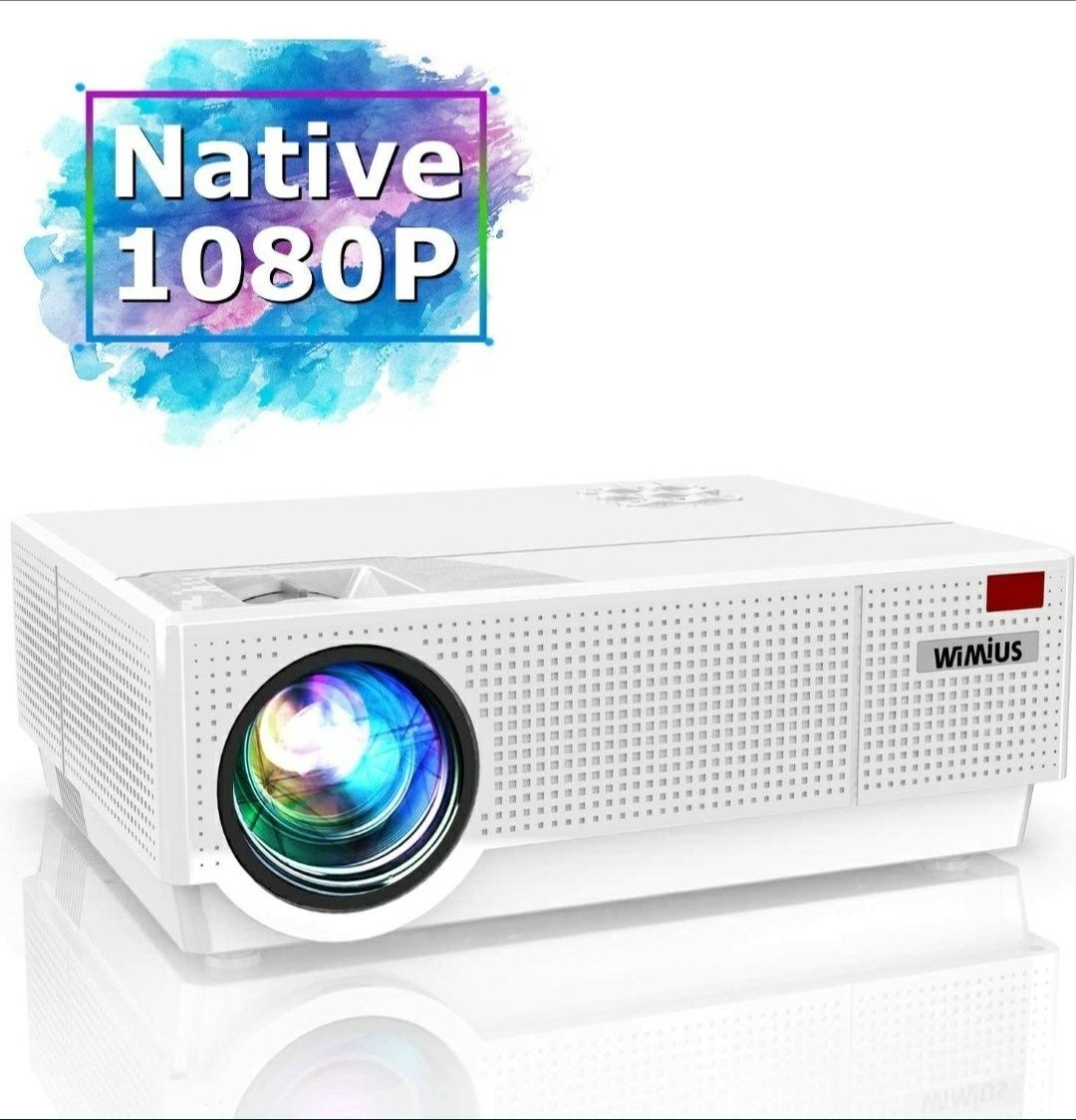 Projetor led 9000 lumens + Nativa 1080P + Keystone 4D / Novos