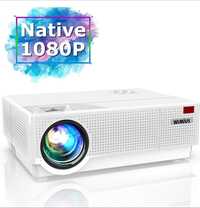 Projetor led 9000 lumens + Nativa 1080P + Keystone 4D / Novos